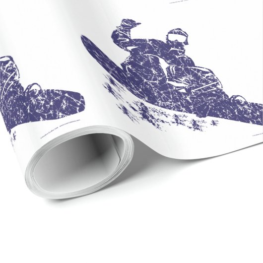 Snowboarder cathcing AIR Cadeaupapier (Rol Hoek)