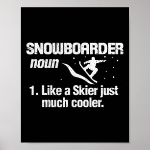 Snowboarder Definitie Betekenis Snowboarden Poster