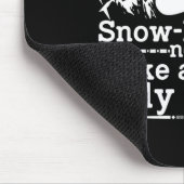 Snowboarder Definitie Grappig Snowboarden Winter S Muismat (Hoek)