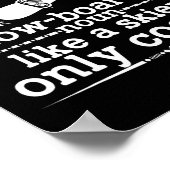 Snowboarder Definitie Grappig Snowboarden Winter S Poster (Hoek)