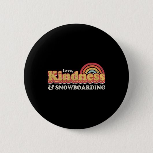 Snowboarder Design1 Ronde Button 5,7 Cm (Voorkant)