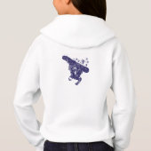 Snowboarder die hoge sneeuwdrijfveren vangt (Achterkant)