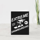 Snowboarder Extreme Snowboarden Wintersport Sneeuw Kaart (Voorkant)