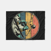 Snowboarder Extreme Sport Snowboarder Design Fleece Deken (Voorkant (Horizontaal))