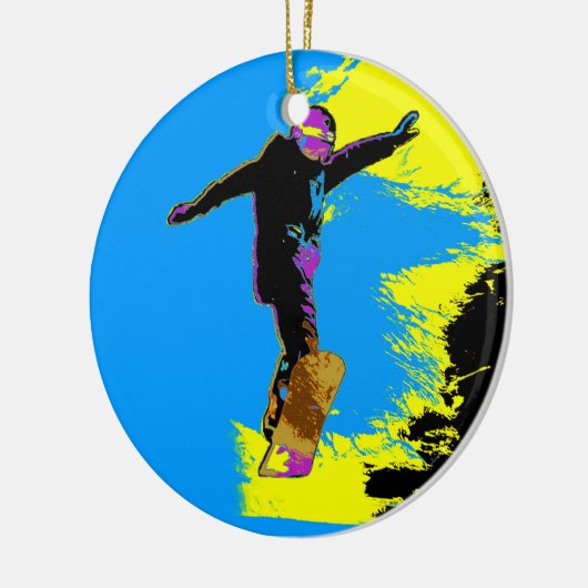 Snowboarder Flight - Snowboarder Ceramic Ornament (Links)