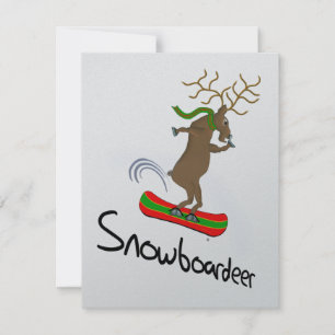 Snowboarder Funny Snowboarding Reindester