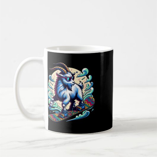 Snowboarder geitenavontuur in Snowy Mountains Desi Koffiemok (Links)