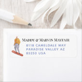 Snowboarder Gemakkelijk-aan-gelezen het Etiket van (Insitu)