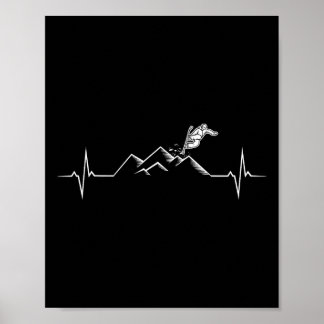 Snowboarder geschenken en Accessoires Uni-volwasse Poster
