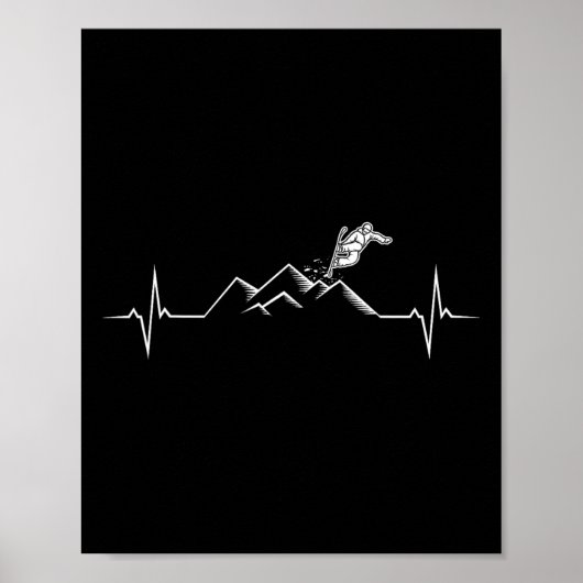 Snowboarder geschenken en Accessoires Uni-volwasse Poster (Voorkant)