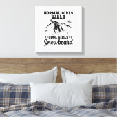 Snowboarder-Gezegden | Wintercadeaus voor Snowboar Canvas Afdruk (Insitu (Slaapkamer))