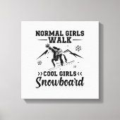 Snowboarder-Gezegden | Wintercadeaus voor Snowboar Canvas Afdruk (Voorkant)