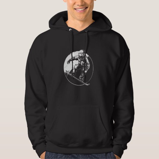 Snowboarder Graphic Hoodie (Voorkant)
