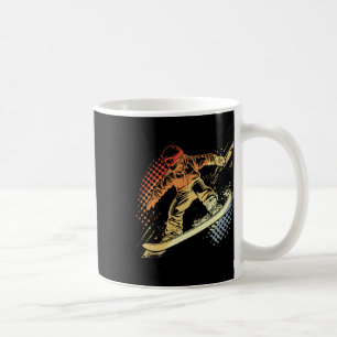 Snowboarder Graphic Retro Style Alpine Snowboardin Koffiemok