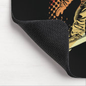 Snowboarder Graphic Retro Style Alpine Snowboardin Muismat (Hoek)