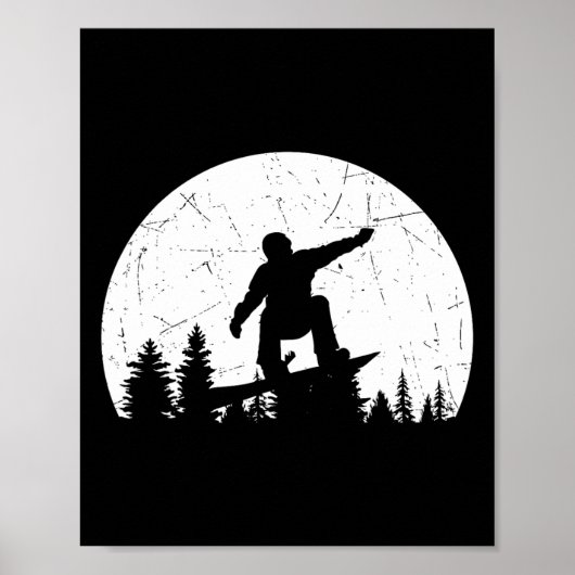 Snowboarder Gratis Stijl Snowboard Extra Poster (Voorkant)