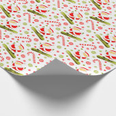 Snowboarder Holiday Gift Cadeaupapier (Hoek)