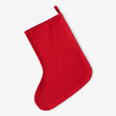 Snowboarder Holiday Gift Grote Kerstsok (Achterkant (Hangend))