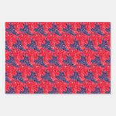 Snowboarder hoog op een helling inpakpapier vel (Voorkant)