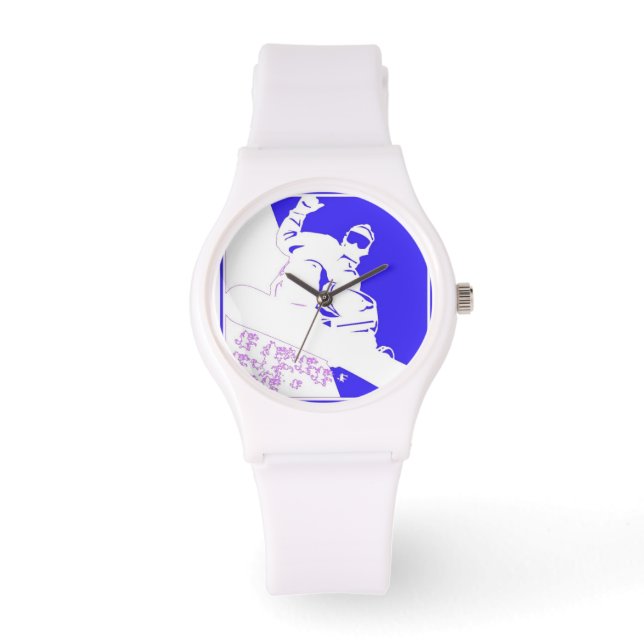 Snowboarder Horloge (Voorkant)