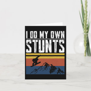 Snowboarder Ik doe mijn eigen stunts snowboarden k Kaart