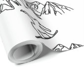 Snowboarder in den Bergen, 02 Cadeaupapier (Rol Hoek)