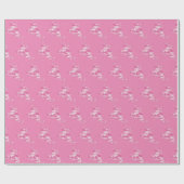 Snowboarder in roze Camouflage Cadeaupapier (Vlak)