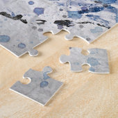 Snowboarder in vlucht legpuzzel (Zijkant)