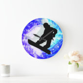 Snowboarder in Whiteout Grote Klok (Huis)