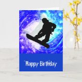 Snowboarder in Whiteout Kaart (Gele Bloem)