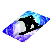 Snowboarder in Whiteout Magneet (Linkerzijde)