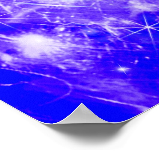 Snowboarder in Whiteout Poster (Hoek)