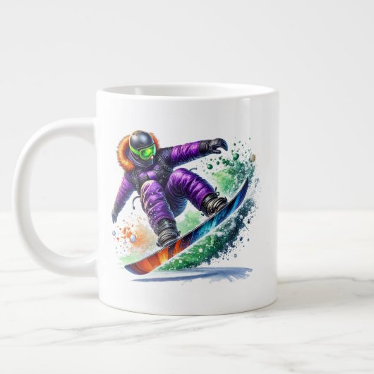 Snowboarder Jumbo Grote Koffiekop (Links)