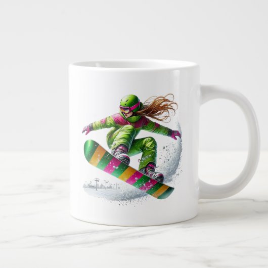 Snowboarder Jumbo Grote Koffiekop (Rechts)