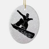 snowboarder keramisch ornament (Rechts)