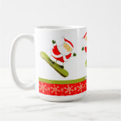 Snowboarder Kerstmis Koffiemok (Links)