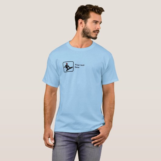 Snowboarder -- Kleine Logo --  T-shirt (Voorkant volledig)