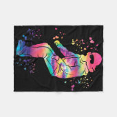 Snowboarder Kleurrijk Snowboard Snowboarden 35 Fleece Deken (Voorkant (Horizontaal))