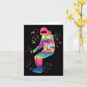 Snowboarder Kleurrijk Snowboard Snowboarden 35 Kaart (Gele Bloem)