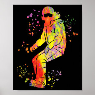 Snowboarder Kleurrijk Snowboard Snowboarden 41 Poster