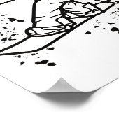 Snowboarder Kleurrijke Snowboard Snowboarden &# Poster (Hoek)
