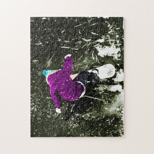 Snowboarder Legpuzzel (Verticaal)