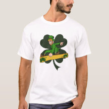 Snowboarder Leprechaun St. Patrick's Day