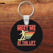 Snowboarder levert skipiste Gear Vacation Snowb Sleutelhanger (Voorkant)