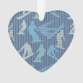 Snowboarder lijnen ornament (voorkant)