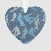 Snowboarder lijnen ornament (achterkant)