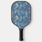 Snowboarder lijnen pickleball paddle (Voorkant)