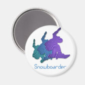 Snowboarder Logo magneet (Voorkant / Achterkant)