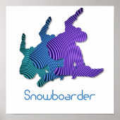 Snowboarder Logo Print (Voorkant)