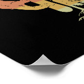 Snowboarder met boom van de piste poster (Hoek)